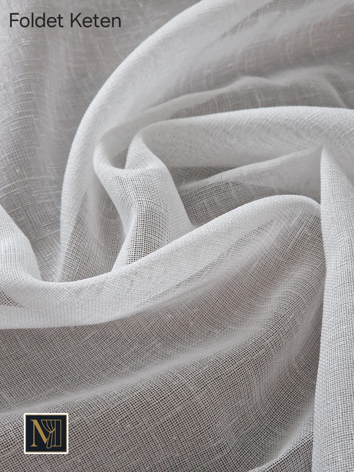 Lüks Tül Perde | Rideaux  | Naturel Foldet Keten | Milas Home| 1.Kalite