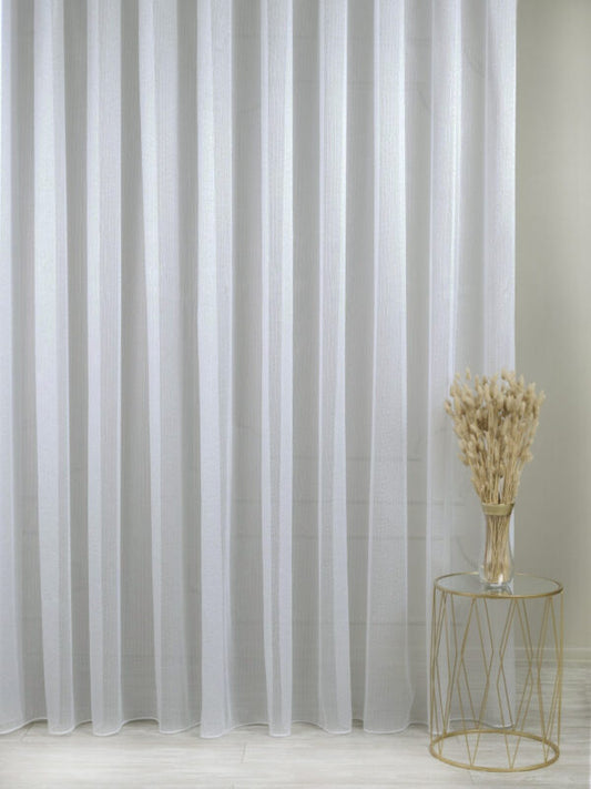 Lüks Tül Perde | Rideaux  | Naturel Foldet Keten | Milas Home| 1.Kalite